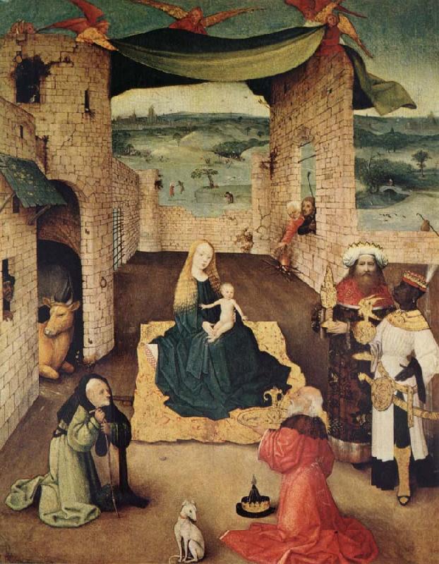 BOSCH, Hieronymus Adoration of the Magi Germany oil painting art